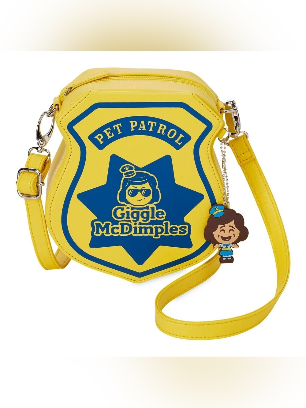 NWT Disney Pixar Toy Story 4 Giggle McDimple Badge Crossbody Bag Charm Trip